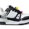 LOUIS VUITTON MAXI SNEAKER BLACK WHITE first copy