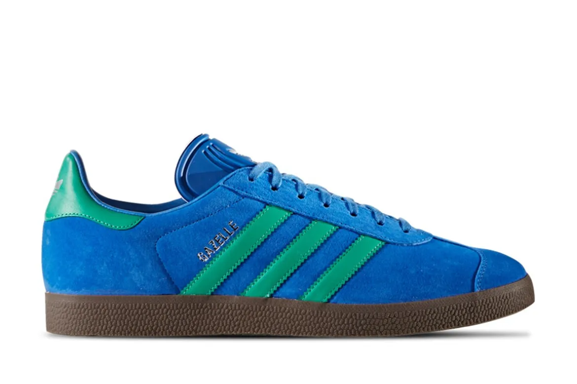 ADIDAS ORIGINALS GAZELLE INDOOR BLUE GREEN ADIDAS ORIGINALS GAZELLE INDOOR BLUE GREEN first copy