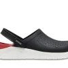 CROCS LITE RIDE BLACK RED first copy