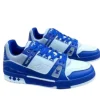 LOUIS VUITTON TRAINER SNEAKER BLUE first copy