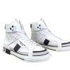 DOLCE GABBANA CUSTOM 2 ZER0 PANELLED HIGH TOP WHITE BLACK first copy