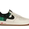AIRFORCE 1 LOW '07 LX PLAID PALE IVORY STADIUM GREEN first copy