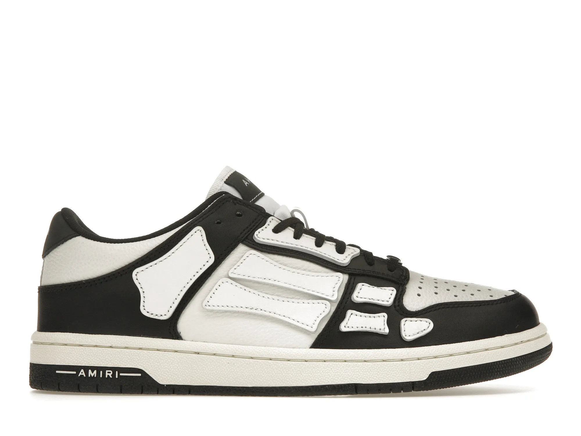 AMIRI SKEL TOP LOW BLACK WHITE (1) AMIRI SKEL TOP LOW BLACK WHITE first copy
