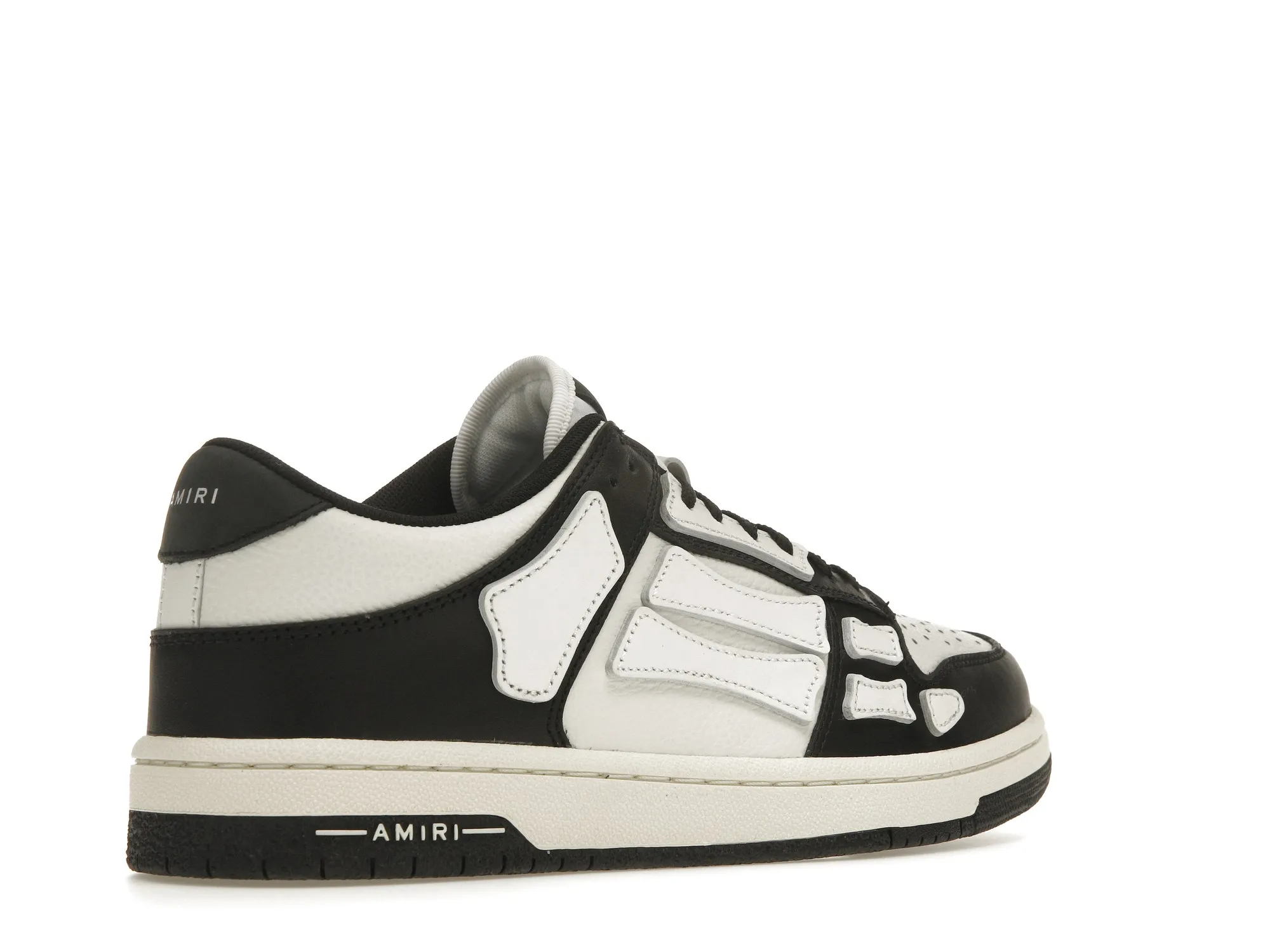 AMIRI SKEL TOP LOW BLACK WHITE (2)