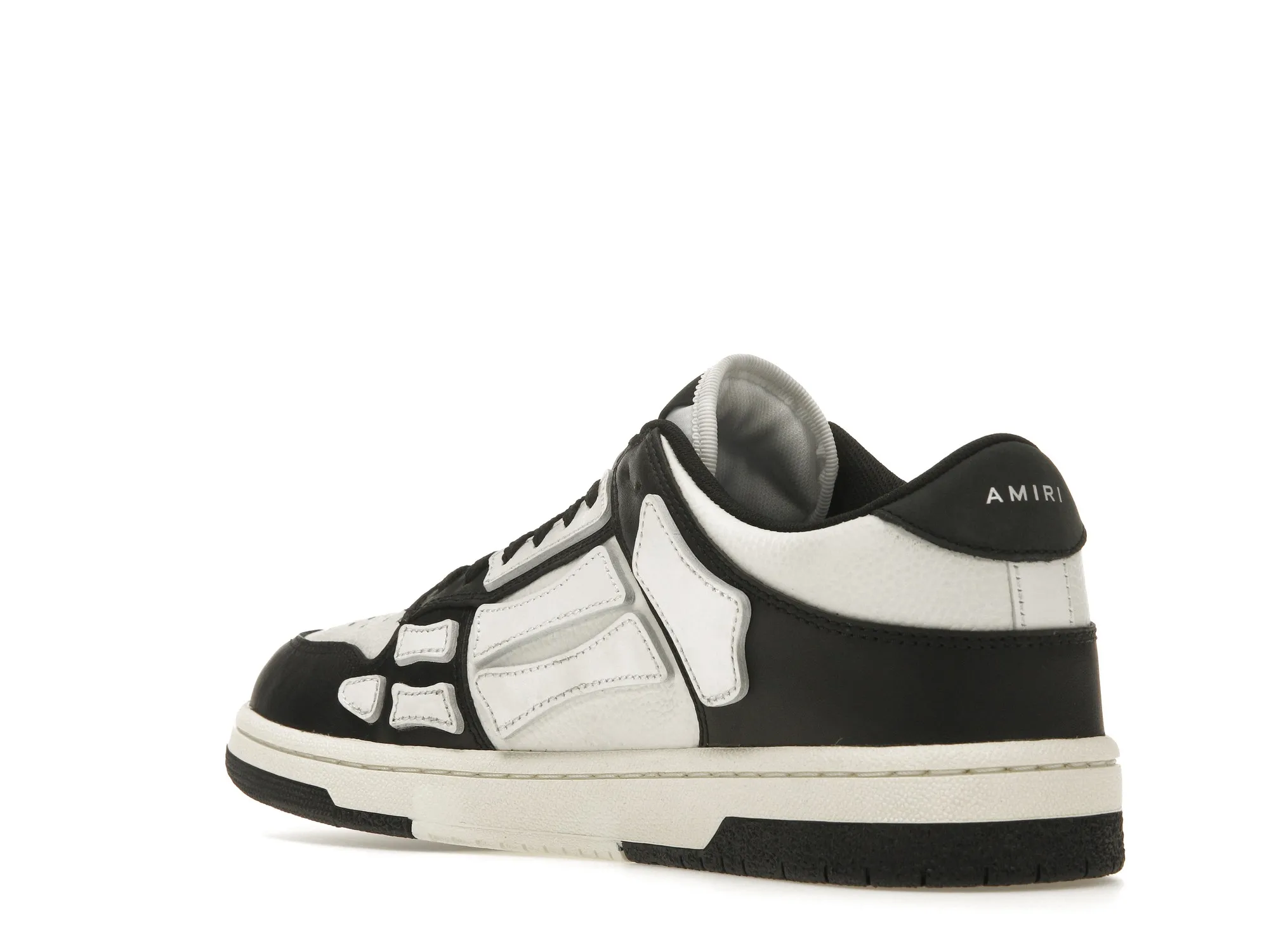 AMIRI SKEL TOP LOW BLACK WHITE (4)