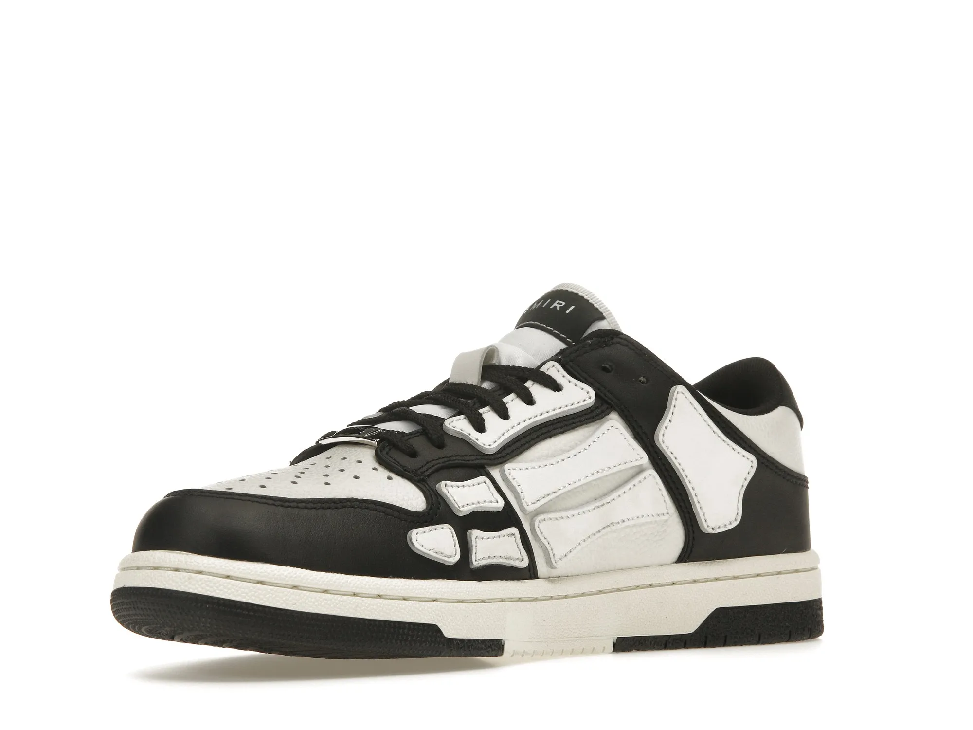 AMIRI SKEL TOP LOW BLACK WHITE (6)