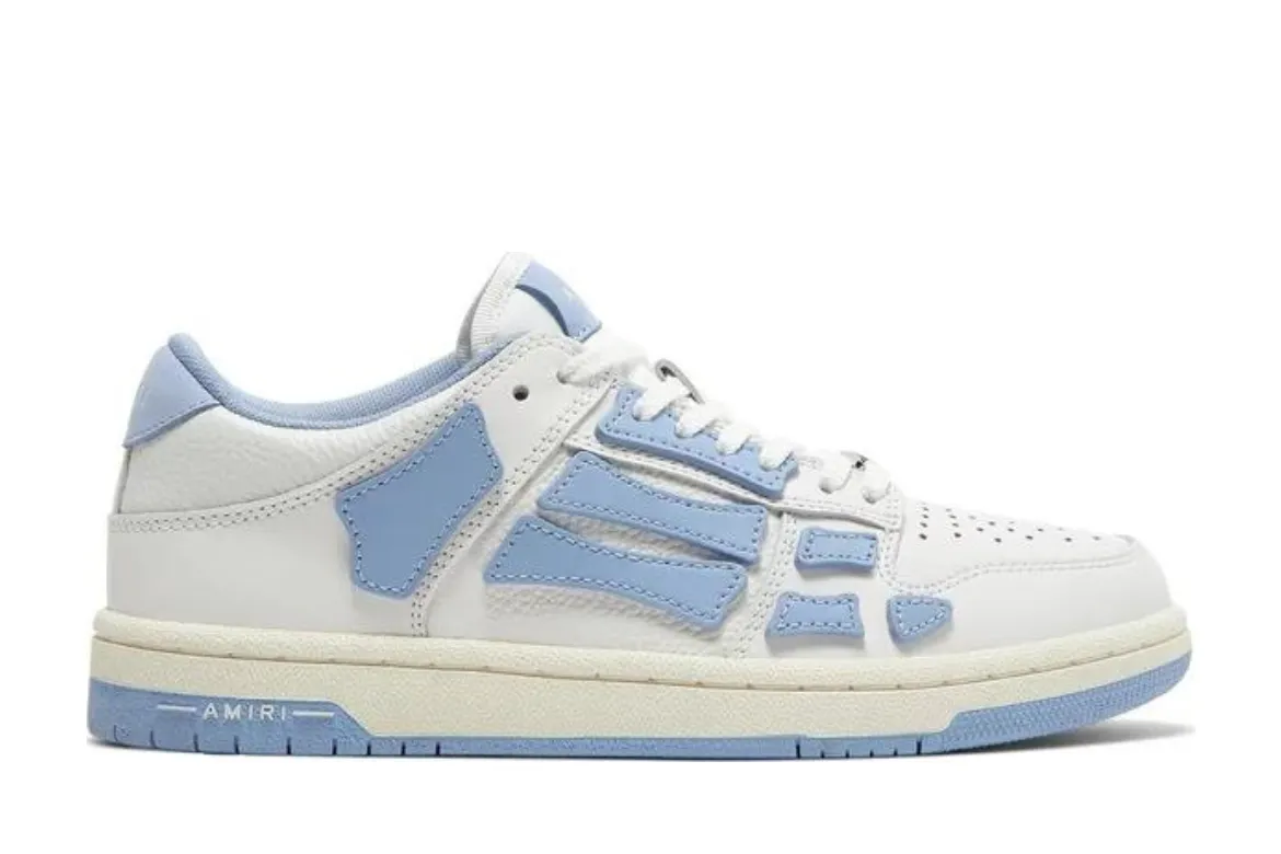 AMIRI SKEL TOP LOW BLUE WHITE LILAC (1) AMIRI SKEL TOP LOW BLUE WHITE LILAC first copy