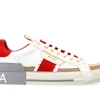 DOLCE & GABBANA CUSTOM 2.ZERO LOW BEIGE WHITE GREY RED first copy