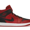AJ 1 MID GYM BLACK RED