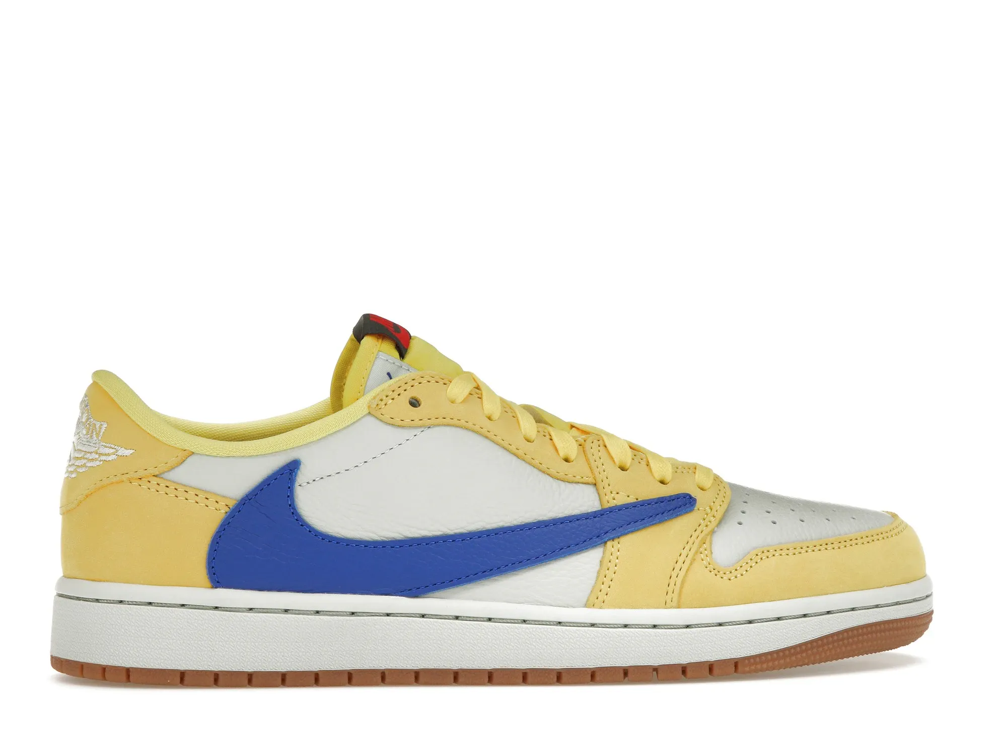 TRAVIS SCOTT X AJ 1 LOW OG CANARY WITH BOX (8) AJ 1 X TRAVIS SCOTT LOW OG CANARY