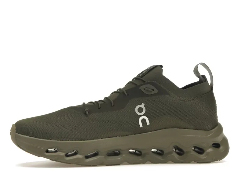 LOEWEE X ONCLOUD TILT 2 OLIVE GREEN SNEAKERS (3)