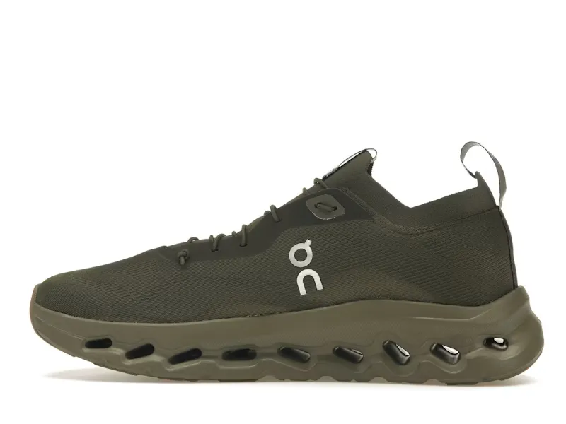 LOEWEE X ONCLOUD TILT 2 OLIVE GREEN SNEAKERS (4)